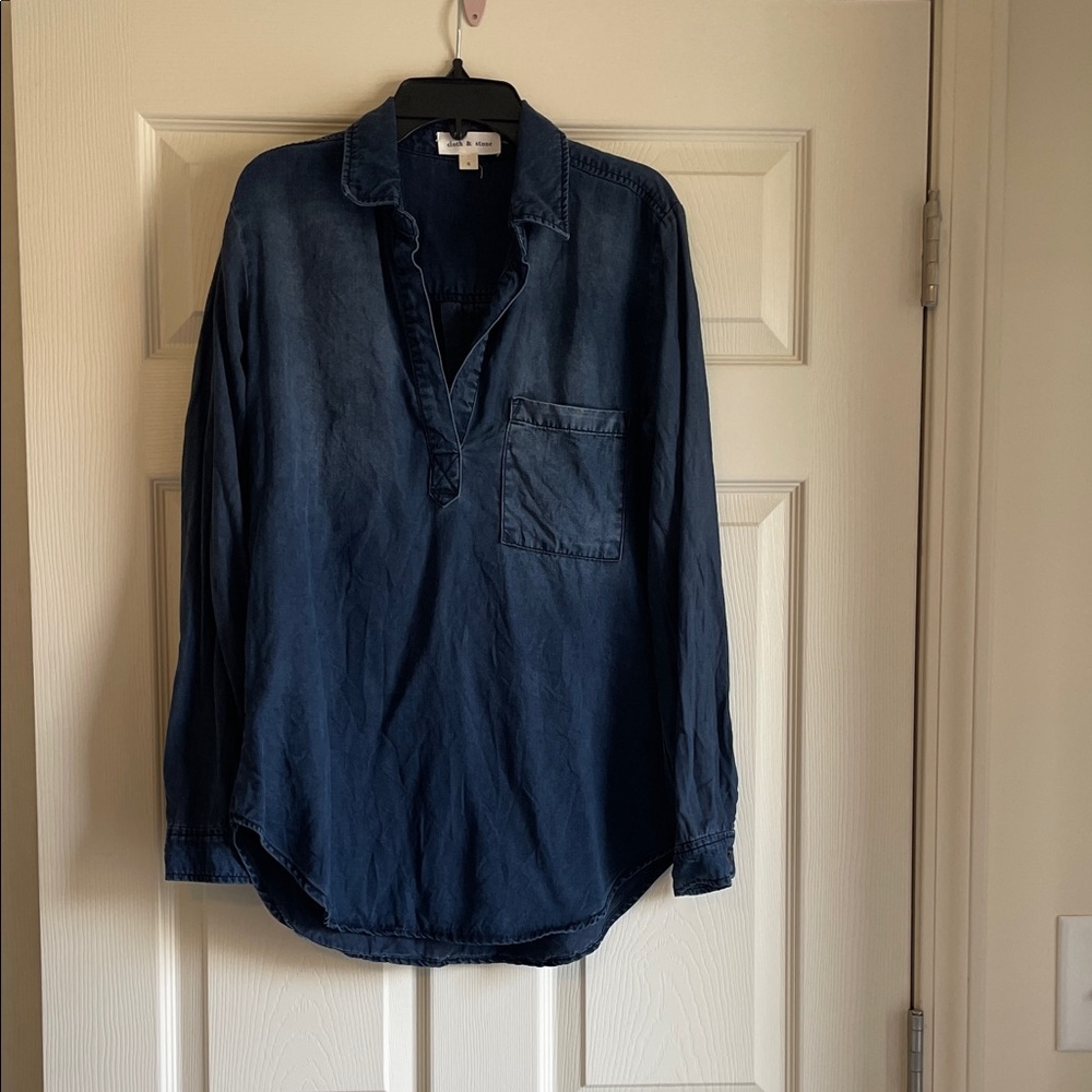 Cloth & Stone Deep Blue shirt